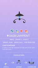 Lampent Pokédex entry