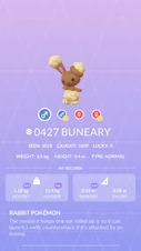 Buneary Pokédex entry