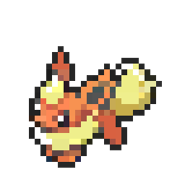 Flareon 8-bit sprite