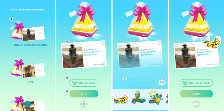 I need friends on Pokémon GO to send me gifts everyday!