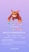 Darmanitan Pokédex entry