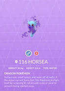 Horsea Shadow Pokédex entry