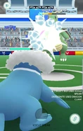 Icicle Spear used in a Gym Battle