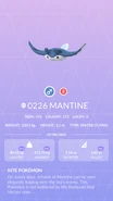 Mantine Pokédex entry