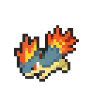 Quilava 8-bit sprite