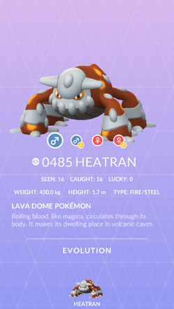 Heatran - #485 -  Pokédex