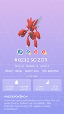 Scizor Pokédex entry