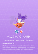 Magikarp Shadow Pokédex entry