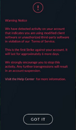 First Strike notice