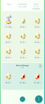 Eggs collection page