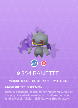 PKMN: Banette Variations  Banette pokemon, Pokemon, Pokémon species