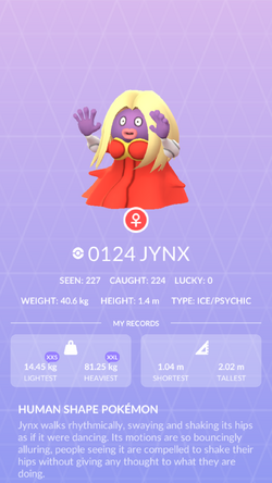 Jynx Pokemon GO Wiki Fandom