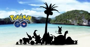 Alolan Exeggutor silhouette in Alolan Kanto-Pokémon teaser banner