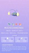 Chinchou Pokédex entry