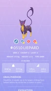 Liepard Pokédex entry