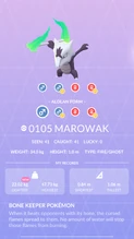 Alolan Marowak Pokédex entry