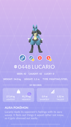 Mega Lucario  Pokemon GO Wiki - GamePress