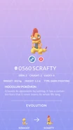 Scrafty Pokédex entry