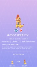 Scrafty Pokédex entry