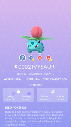 Pokemon 2002 Shiny Ivysaur Pokedex: Evolution, Moves, Location, Stats