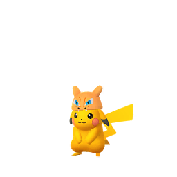 pikachu with charizard hat