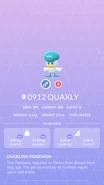 Quaxly Pokédex entry