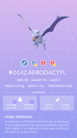 How to get Aerodactyl in Pokemon Go