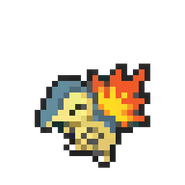 Cyndaquil 8-bit sprite