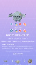 Alolan Graveler Pokédex entry