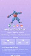 Toxicroak Pokedex.png (866 KB) Toxicroak Pokédex entry