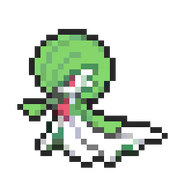 Gardevoir 8-bit sprite