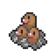 Dugtrio 8-bit sprite