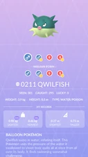 Qwilfish Pokédex entry