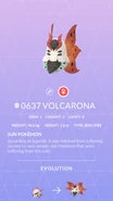 Volcarona Pokédex entry