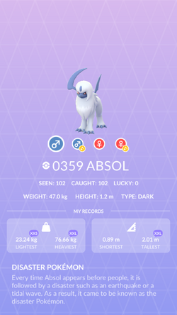 Absol, Pokémon GO Wiki