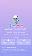 Oshawott Pokédex entry