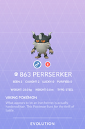 Perrserker - #863 -  Pokédex