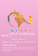 Mega Charizard Y Pokédex entry