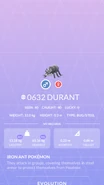 Durant Pokedex.png (757 KB) Durant Pokédex entry