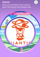 Niantic PokéStop at Community Day meetup in Leipzig, Germany