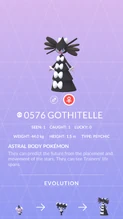 Gothitelle Pokédex entry