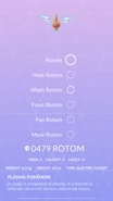 Rotom Pokédex entry