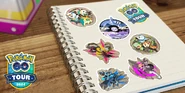 Sinnoh Tour Stickers