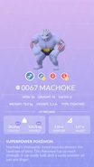 Machoke Pokédex entry
