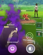 Bite used in a Trainer Battle