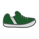 Green Shoes with Stripe