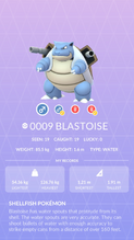 Blastoise Pokédex entry