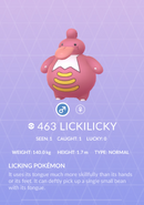 Lickilicky Pokédex entry