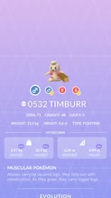 Timburr Pokédex entry