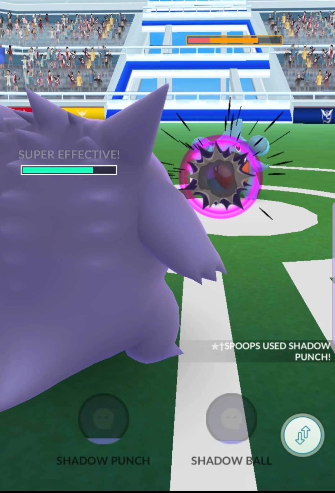 Pokemon GO - Gengar Shiny and normal - Shadow Punch